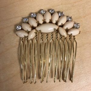 Jeweled hair comb clip